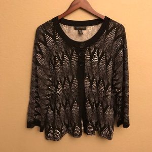 Cable and Gauge black and white Cardigan